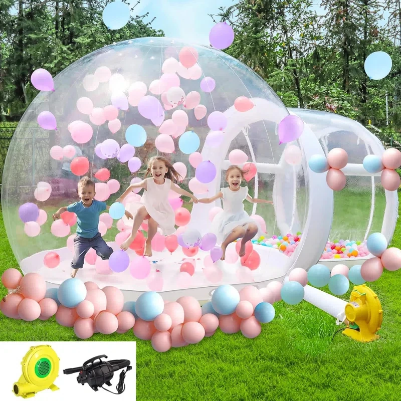 3m tpu inflável claro bolha casa personalização crianças festa balão transparente bolha tenda cúpula com ventilador