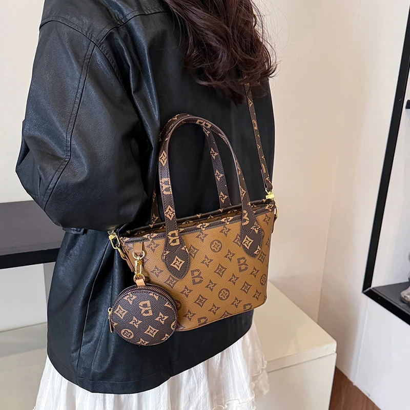 

Luxury Brand Women Tote Bag Elegant Leather Handbag High End Crossbody Bag Vintage Shoulder Classic