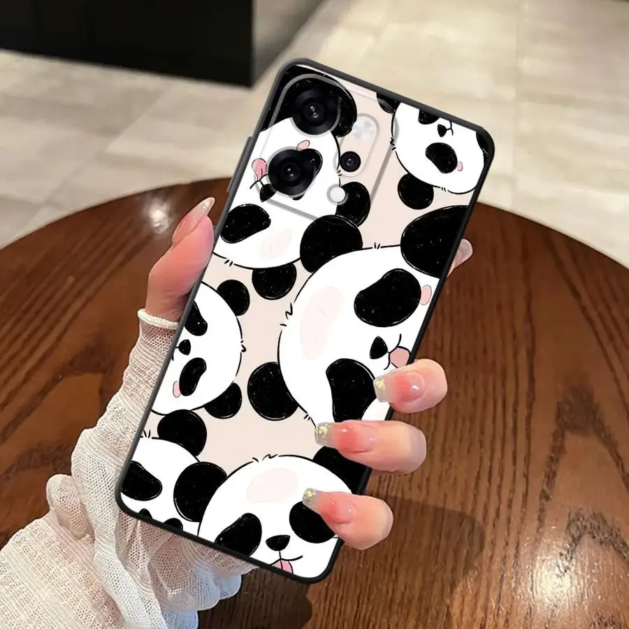 Funda bonita de Panda para Oppo A11 A37 A18 A31 A72 A9 A38 A16 A33 A71 A3 A54 A5 A53 A12 A36 A17 A32 A73 A7 A52 A15 A32
