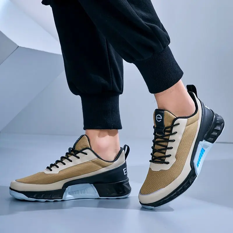 New golf shoes breathable comfortable white men's shoes men's leather soft bottom casual sneakers walking shoes