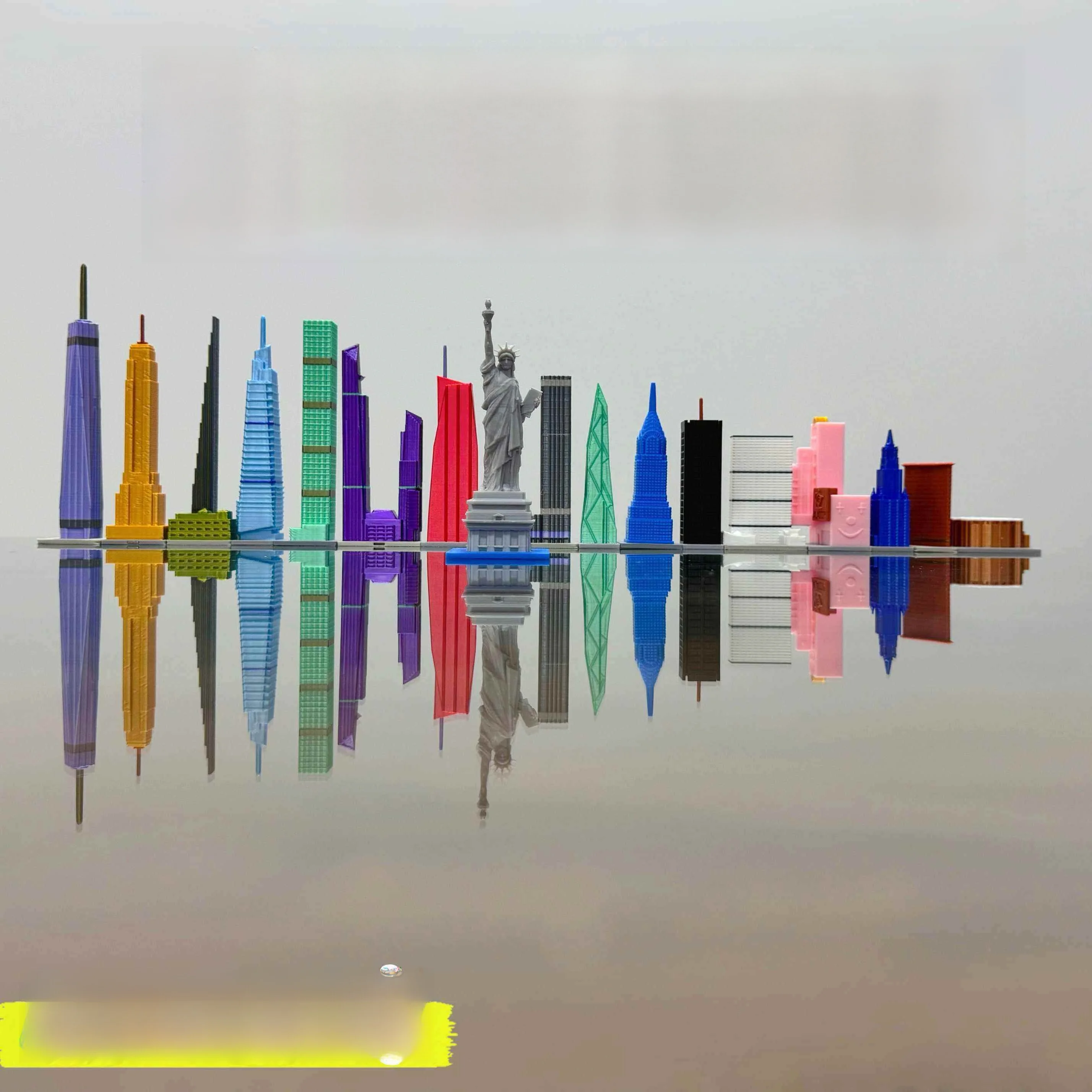 World's Tallest Single Building Model Toy Landmark Skyscraper Display Piece over 350 Meters Plastic Construction DIY Kit