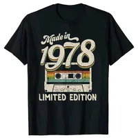 Made In 1978 Limited Edition All Original Parts Aged To Perfection Vintage Fashion Tshirt Clothing Casual Basic T-shirts