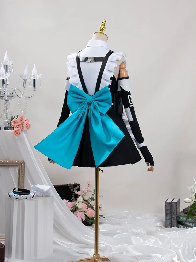 Asuma Toki Cosplay Costume pour femme, Anime Game, Blue Archive, Lolita Maid Uniform, Long fur s, Unisex Ply Play Clothing, 03