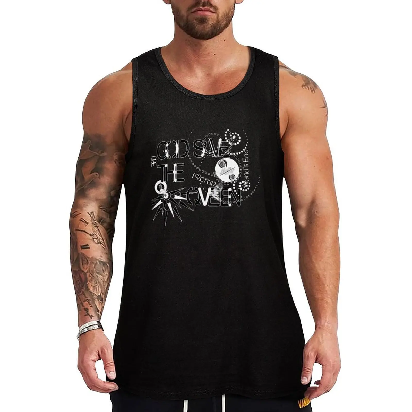 God Save The QVeen - Vivienne Icons (black version) Tank Top Basic Everyday Tank Top Regular Fit Soft Undershirt