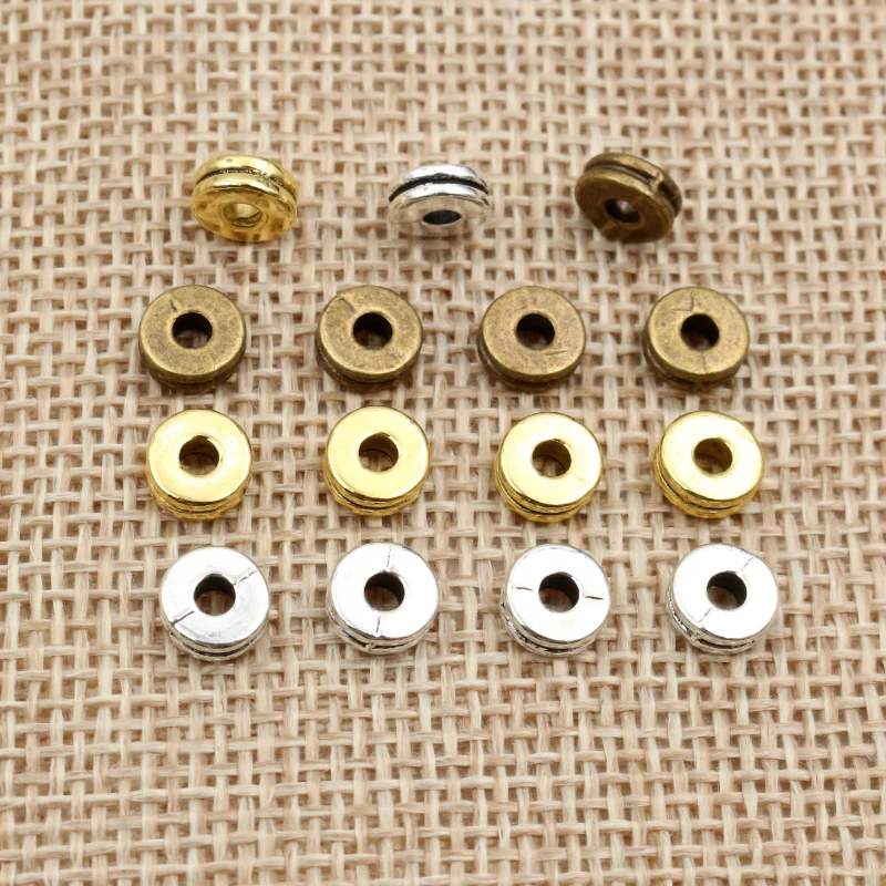 Eyepin Ball End - 100Pcs 6X6X2.5Mm Antique Emas Berlapis Perak