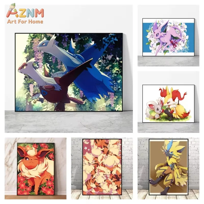 1 Stück Leinwanddruck Pokemon Latios Poster Comics Wandkunst Modernes Zuhause Wohnzimmer Urlaubsgeschenke