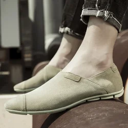 Leather Men Shoes fashion Casual Flats Men Shoes outdoor Breathable Loafers Genuine Leather Slip on Moccasins Comfortable