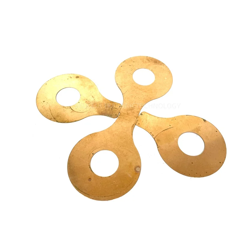 Feuilles d'électrode en cuivre conductrices positives et négatives de transducteur ultrasonique 50x20mm