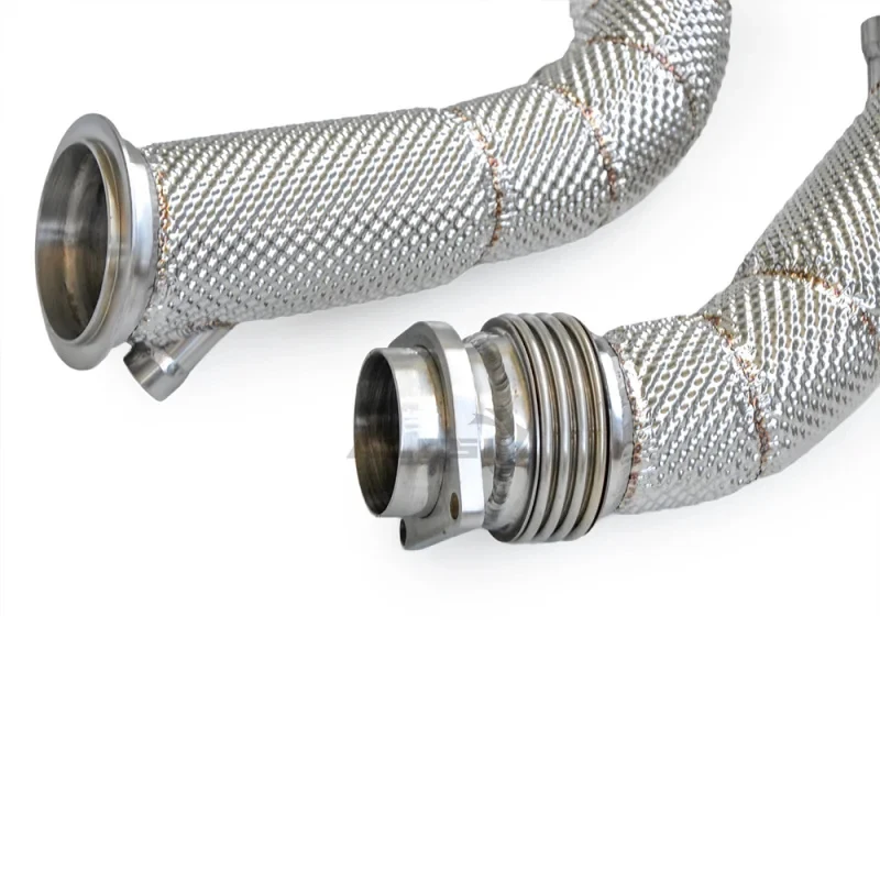 Picture 5: Suitable M2 M2C F87 3.0 2017-2020 stable quality exhaust pipe with insulating layer