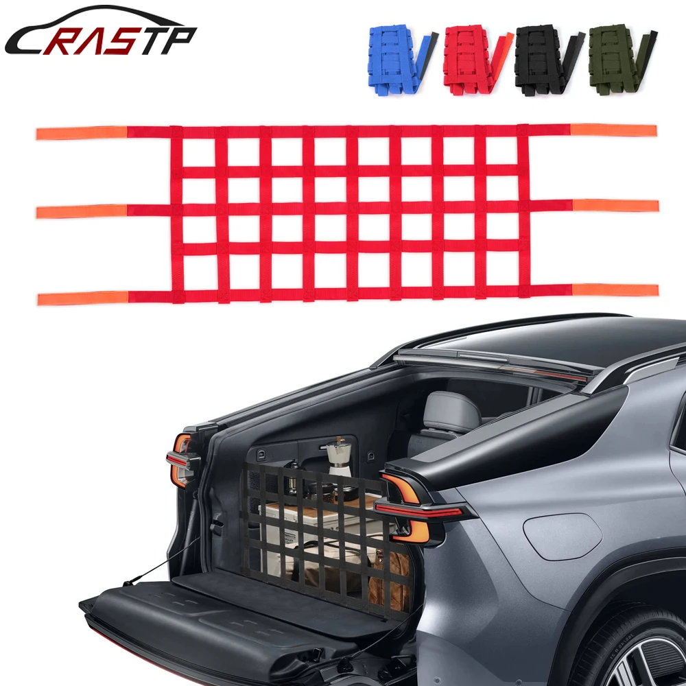 

RASTP-1PC Roof Top Carriers Trunk Organizer Net Tail Box Net For Jeep Wrangler YJ TJ JK JKU JL JLU And Gladiator JT BAG111