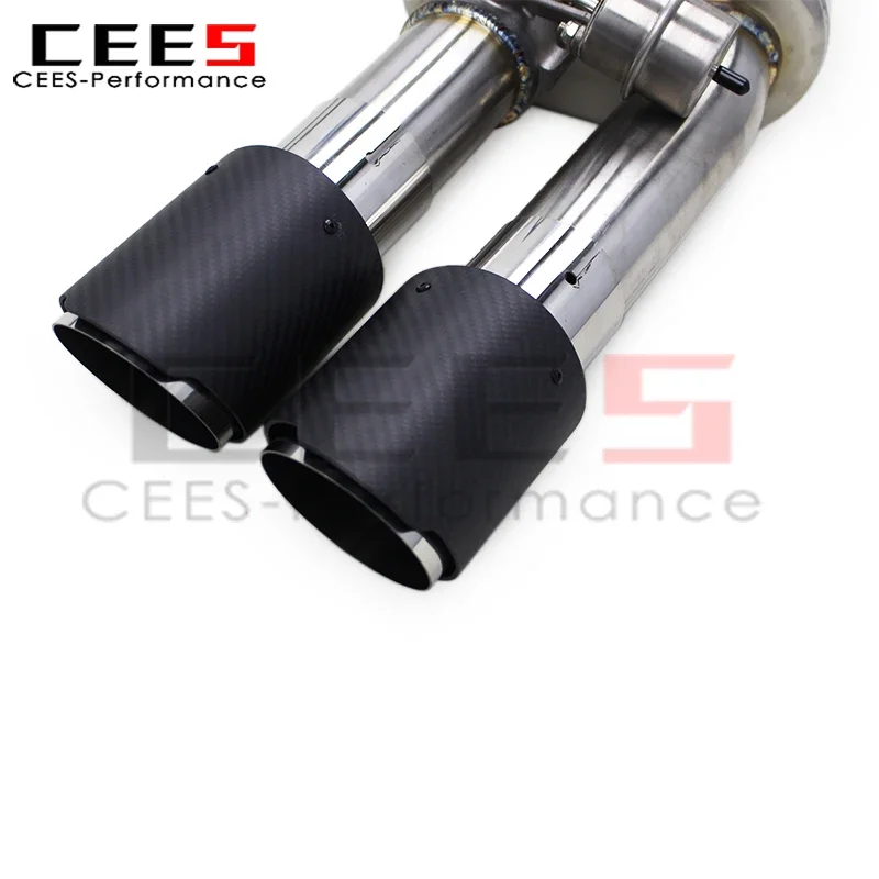 CEES الهروب مع صمام Catback العادم لسيارات BMW 650/650i F06/F12/F13 4.0T 2011-2017 الفولاذ المقاوم للصدأ نظام كاتم صوت عادم السيارة