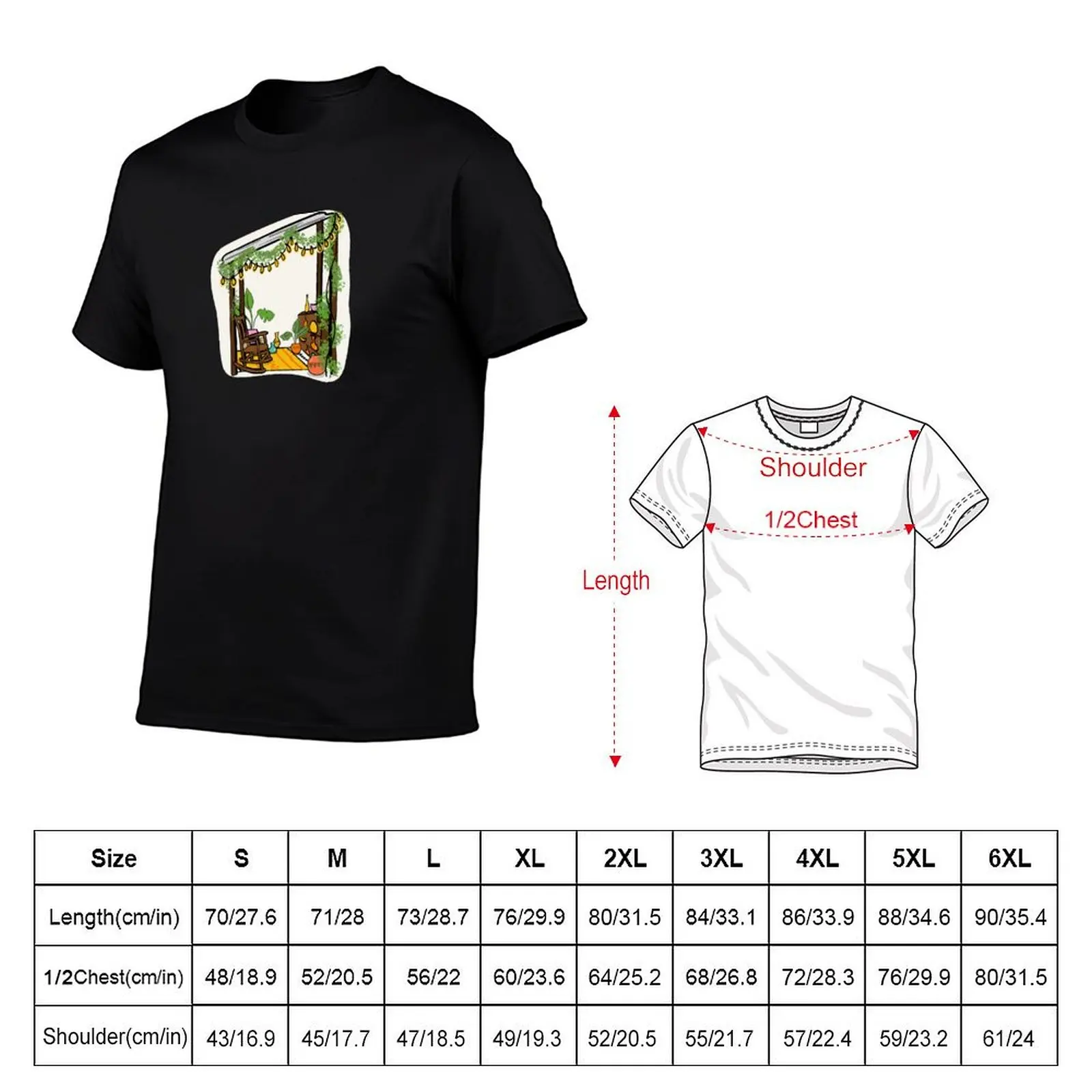 Cute Pottery Shed in the Garden- Aunt P T-Shirt Plus Size Basic Cotton T-Shirt