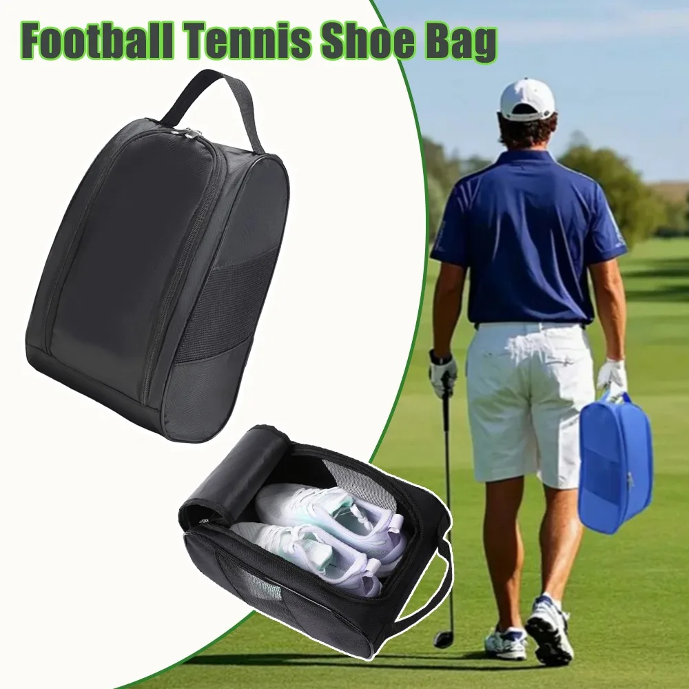 

Portable Golf Shoe Bag Odorless Breathable Mesh Sports Shoes Carry Bag Travel Shoe Organizer Storage Pouch for Men and Women