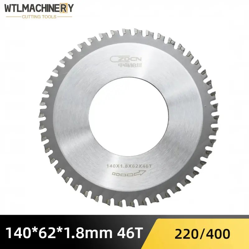 maquina eletrica do corte da tubulacao viu a lamina 140x62x18 mm 46t tubulacao especifica do ferro do corte para a maquina de corte redonda zd220 400 da tubulacao a 01