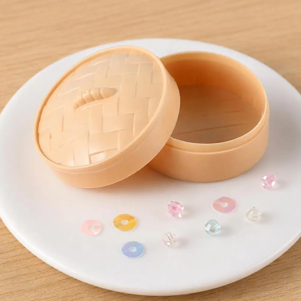 Handmade Jewelry Craft Box Fondant Bread Storage Box Steamer Shape Storage Box with Lid Diy Fondant Bread Display Case Handmade