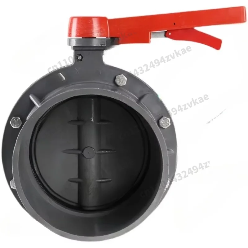 Valve Plastic One-piece ButterflyPVC Butterfly Valve Socket Type Disc Valve DN 200 MM Irrigation Butterfly