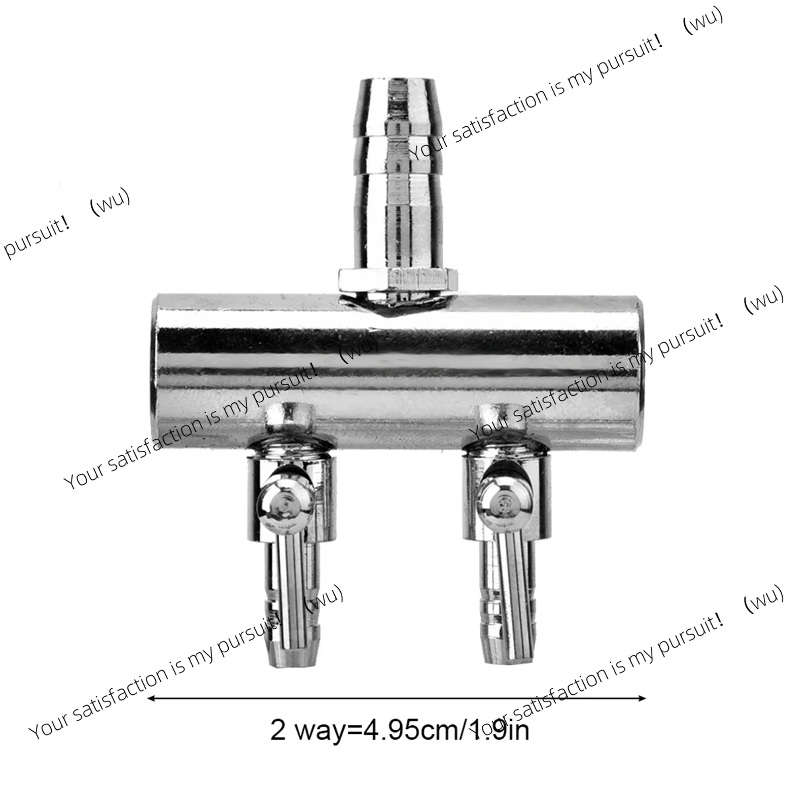 Aquarium Air Flow Valve Stainless Steel Aquarium Fish Tank Air Flow 8mm Turn to 4mm Splitter Control Valve