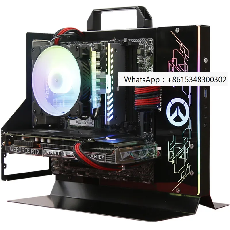 

Open typeMATXdesktop water-cooled air synchronous asynchronous full side transparent graphics card vertical installation chassis