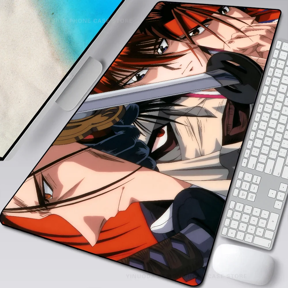 Japan R-Rurouni K-Kenshin  Mousepad Mouse Mat Desk Mat With Pad Gaming Accessories Prime Gaming XXL Keyboard Pad