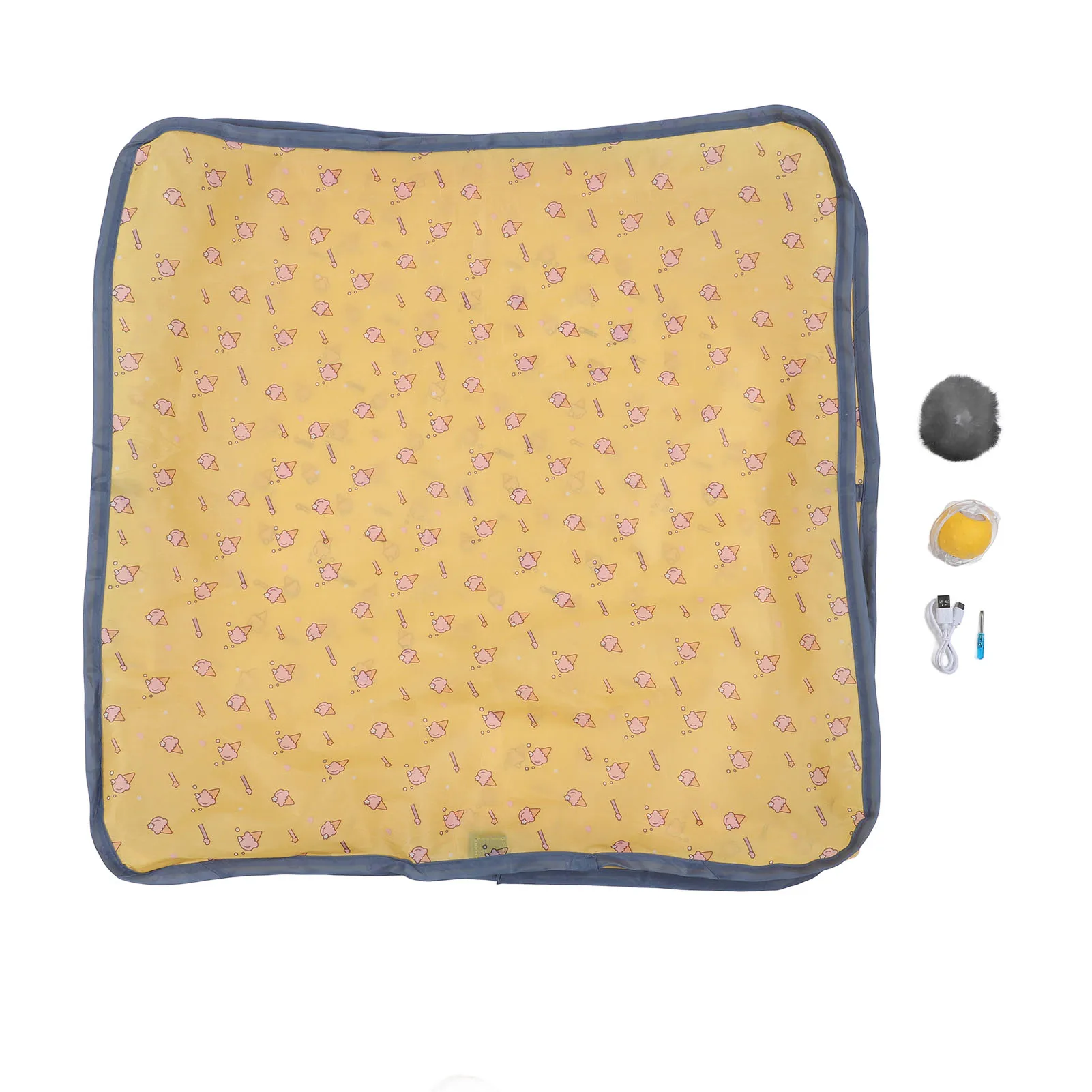 Boule de jouet interactive pour chat, pochette assortie, libération rapide du roulement, excess d'énergie, jouet en plastique pour animaux de compagnie, haute durabilité, offre de liquidation