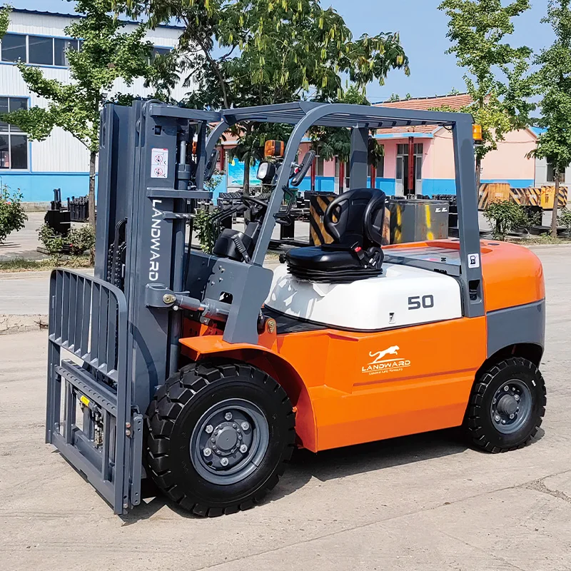 Multi-Purpose Diesel Forklift New Energy Dual Fuel Forklift Lifting And Handling All-Terrain Wheeled Diesel Forklift Customized