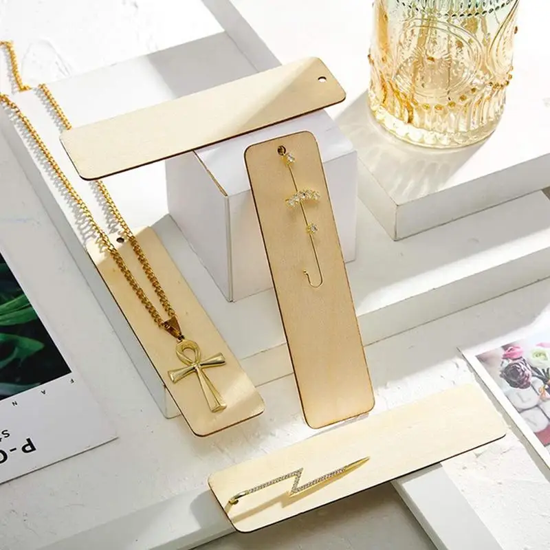 الخشب فارغة الإشارات المرجعية ، مستطيل رقيقة خشبية كتاب علامات معلقة العلامة مع الحبال الجوت لحفل الزفاف الديكور DIY بها بنفسك المشاريع