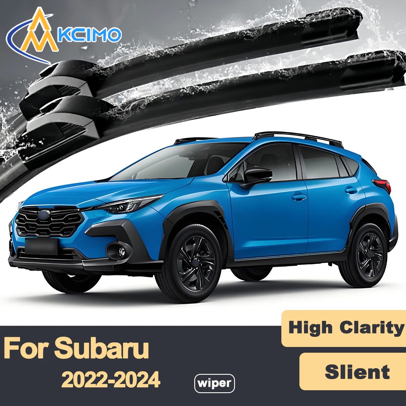 

Premium Rubber Durable Silent Windshield Wiper Blades 2pcs for Subaru Crosstrek GU 2022-2024 Front Wiper Blades Set
