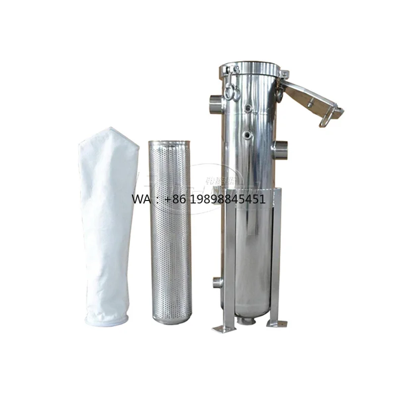 Filtration System Single Multi Bag Filter Housing Stainless Steel Material Food Grade Tequila Brandy Wine Beer Vodka Industrial