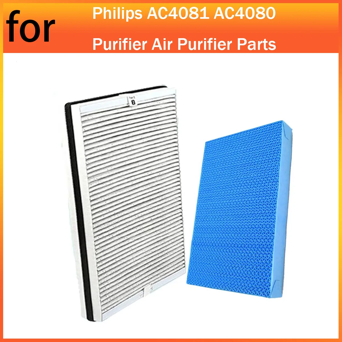 

1 Pc 4158 Activated Carbon HEPA Filter+1 Pc AC4155 Air Humidifier Filter for Philips AC4081 AC4080 Purifier Air Purifier Parts