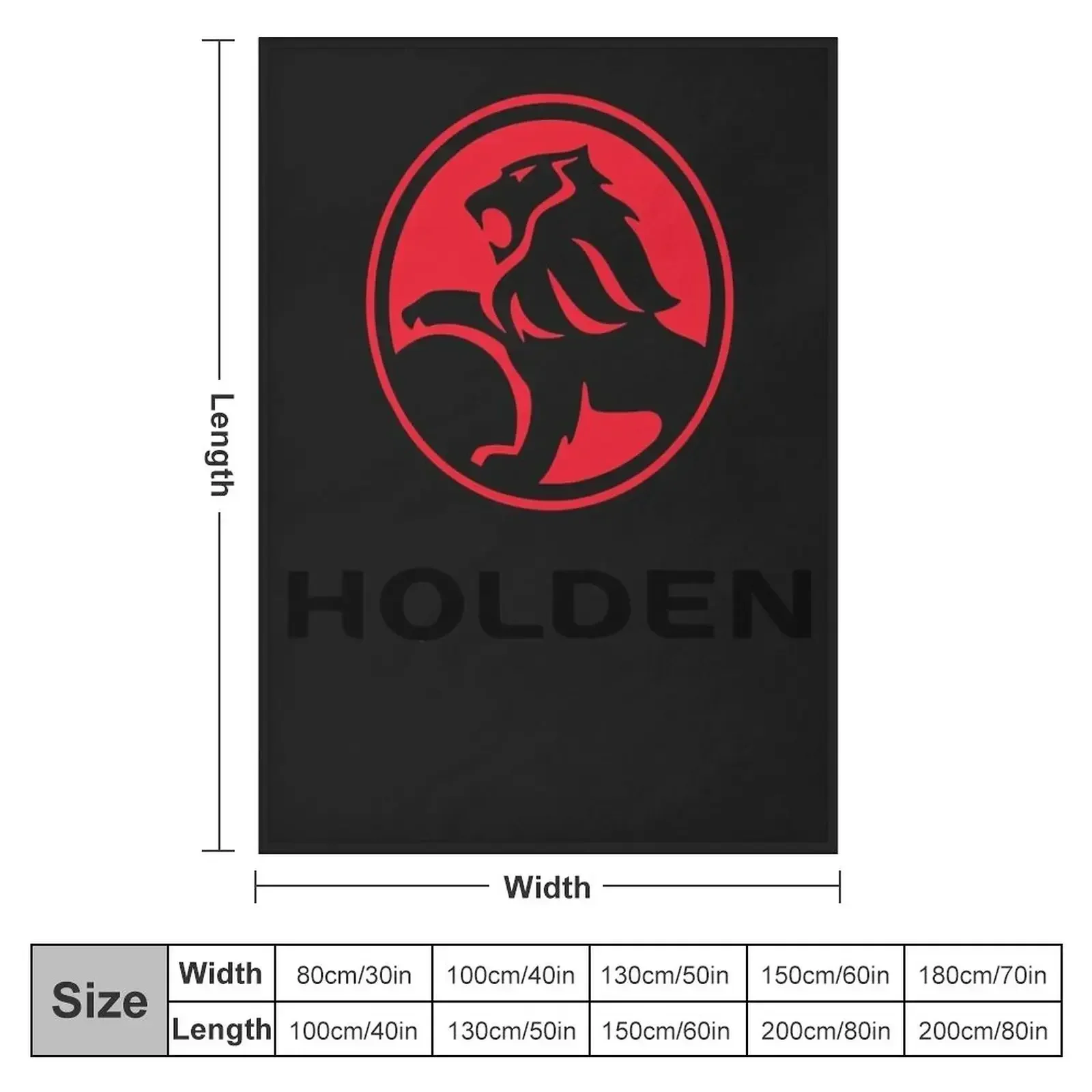 Best seller holden logo merchandise essential t shirt Throw Blanket Loose Luxury Throw Summer Beddings Blankets