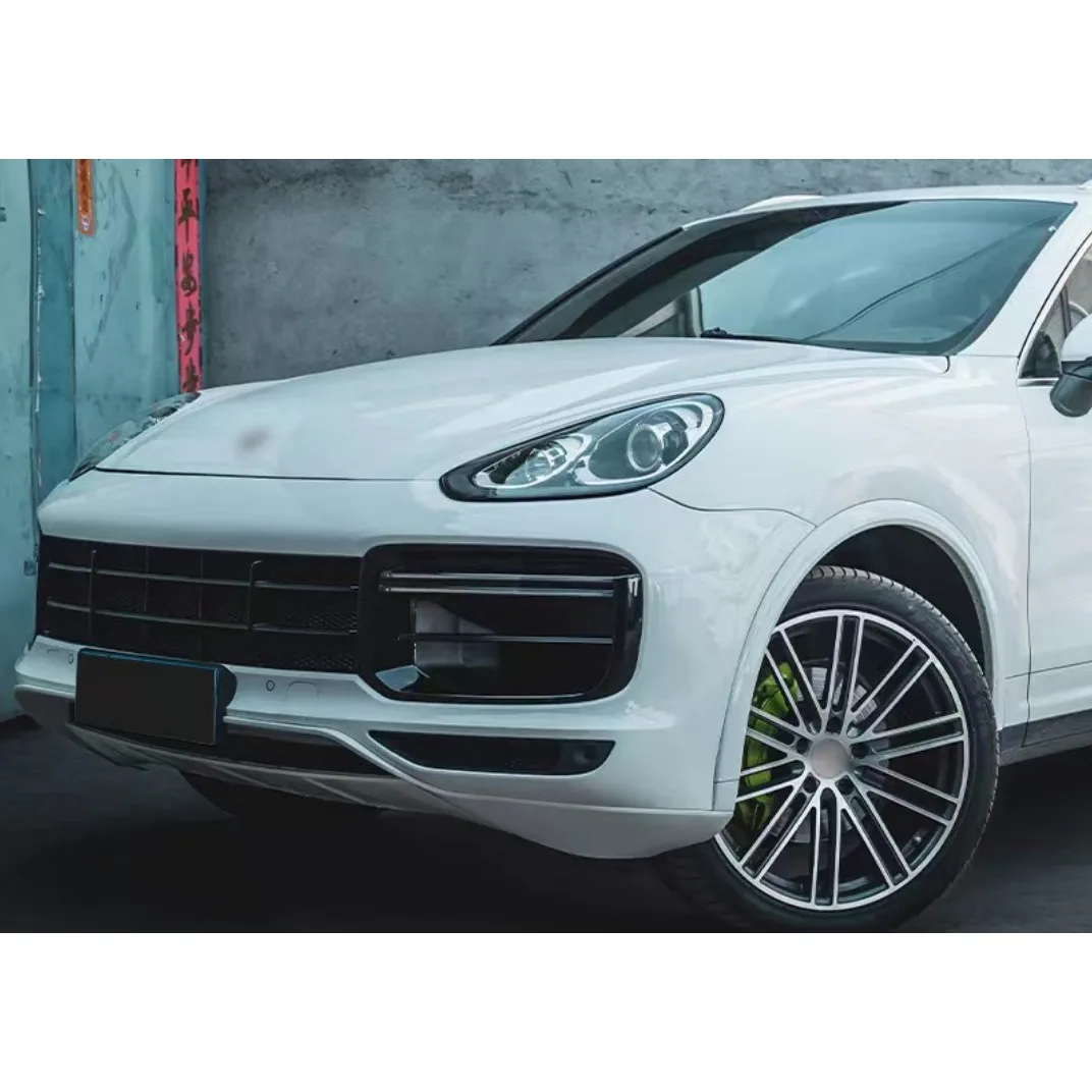 Piezas de coche de alta calidad Facelifts para Porsche Cayenne 958,2 a 9Y0 Turbo 2010-2013 conjunto de parachoques delantero con rejilla