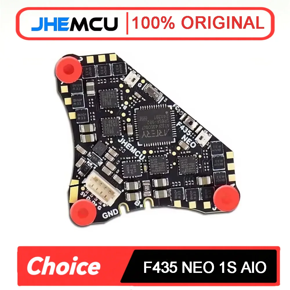 

Контроллер полета JHEMCU F435 NEO 1S AIO | 4-в-1 5А ESC Dshot300 | Порт Type-C для сборки аккумулятора FPV Drone 1S