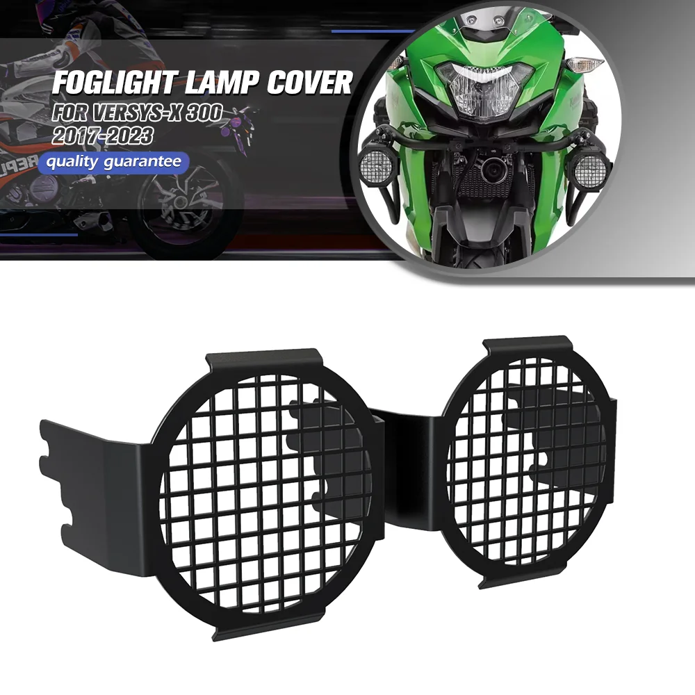 

FOR KAWASAKI VERSYS-X 300 2017-2023 Motorcycle Accessory Fog Light Protector Guards Spotlight Auxiliary Light Cover VERSYS X300