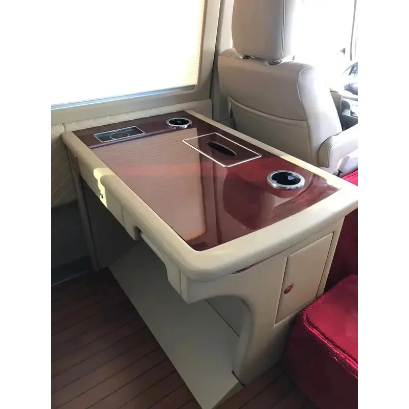Aksesoris Interior Mobil MPV VAN untuk Konversi Kendaraan Komersial, Meja Kantor Mobil Tletop Kecil, Laris Manis dari Pabrik