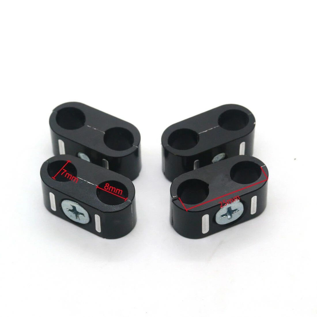 Brake Throttle Cable Clips Clamp Dual Wire Line Separator for Sportster 883 1200 Dyna Softail Street Bob 84-2020