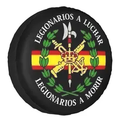 Custom Spanish Legion Spare Wheel Tire Cover Case Bag Pouch for Jeep Pajero Coat of Arms of Spain Vehicle Accessories