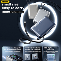 REMAX 30W Power Bank Quick Charge For iPhone 15 14 13 Pro MAX 12 Mini 11 XS Samsung Oneplus Powerbank 10000 mAh External Charger
