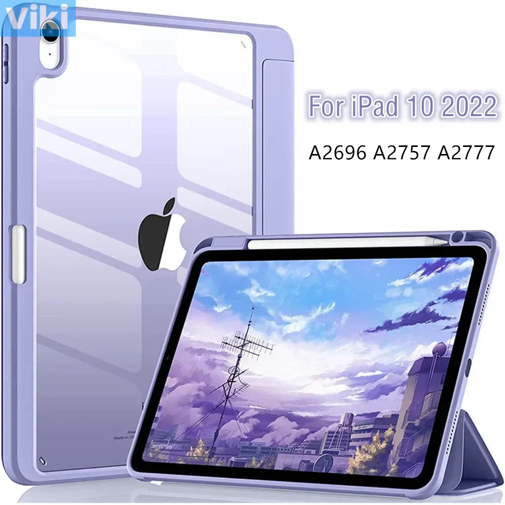 

Case For iPad 10 2022 10th Generation Cases Magnetic Cover for iPad 10th Gen A2696 A2757 A2777 2022 With Pencil Slot