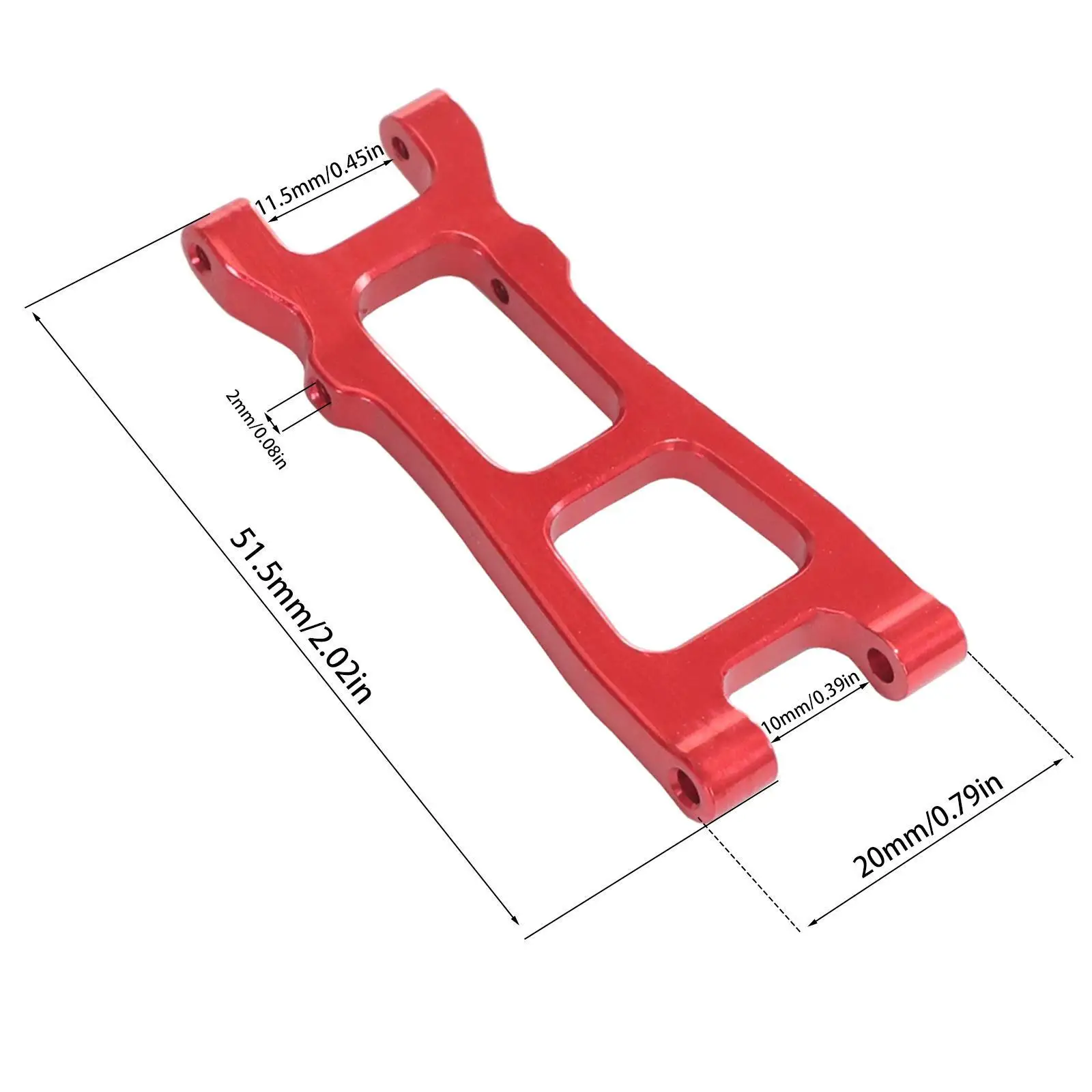2 Pieces Rear RC Swing Arm Stable for 20208 JJRC C8811 1:20 RC Upgrade Remote Control Toy Replacement RC Rear Suspension Arm