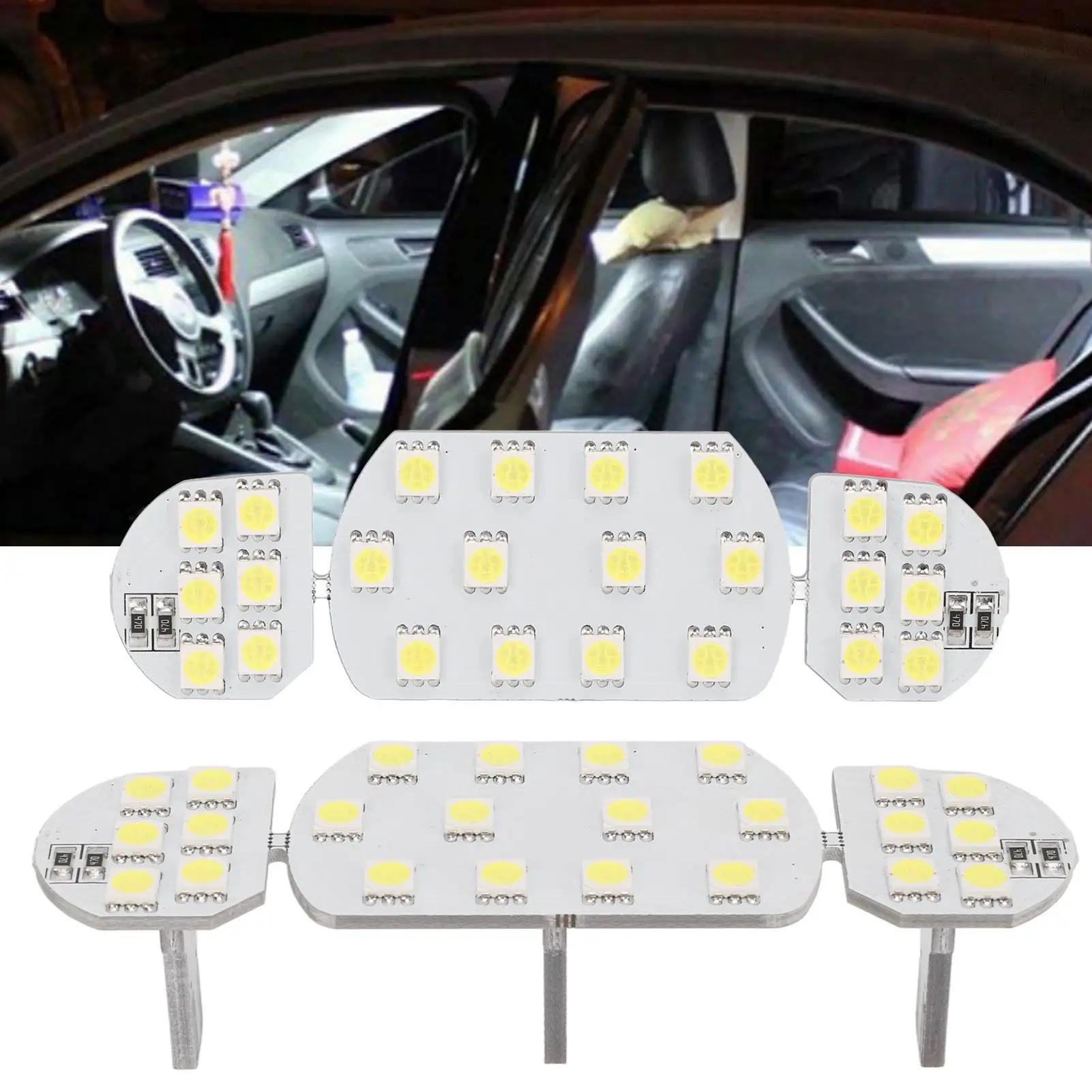 Car Dome Map Light Panel Car Interior Ceiling Light Bulb for White Lighting SMD 5050 for auto Repairing