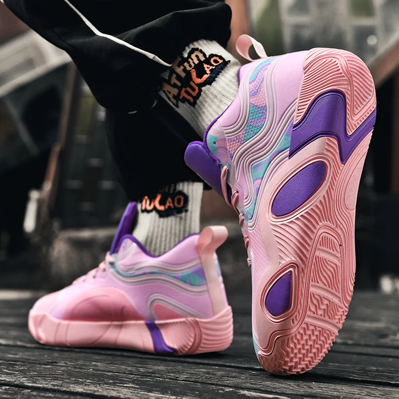 

Basketball Shoes Cushioned Men Athletic Sneaker High-Quality Training Unisex Street Professional Basketball Boots Sports Shoes