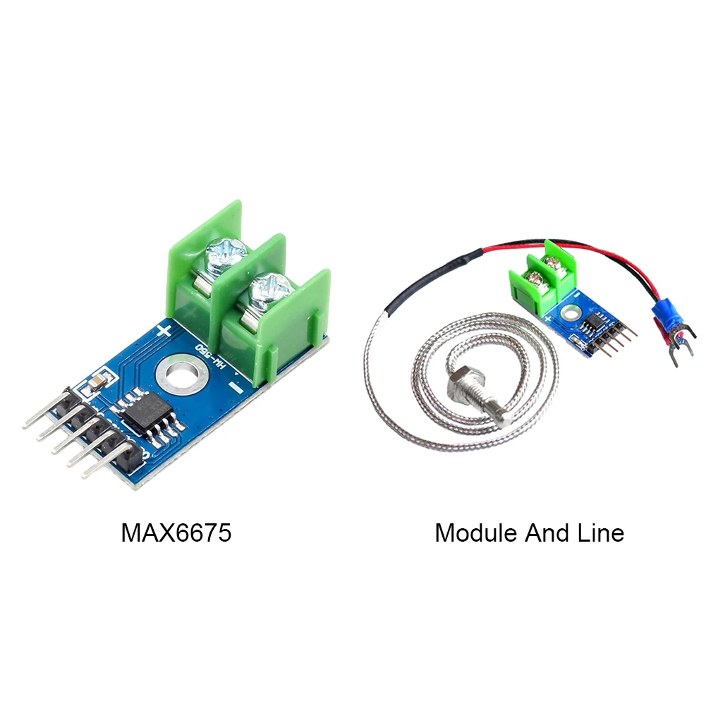 MAX6675 Temperature Degrees Module SPI Interface K Type Thermocouple Module Board DC 3.0-5.5V Range 0℃-1024℃ for Arduino DIY