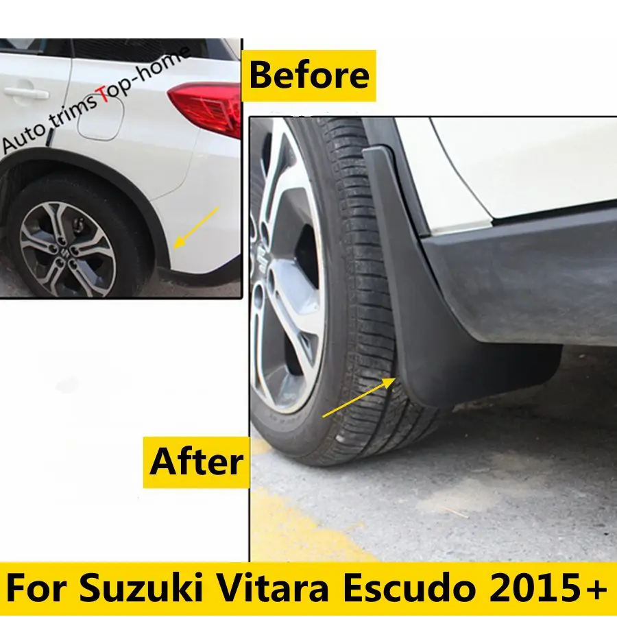 

Fit For Suzuki Vitara Escudo 2015 - 2020 Plastic Front + Rear Mud Guard Mudguards Splash Flaps Protective Cover Accessories