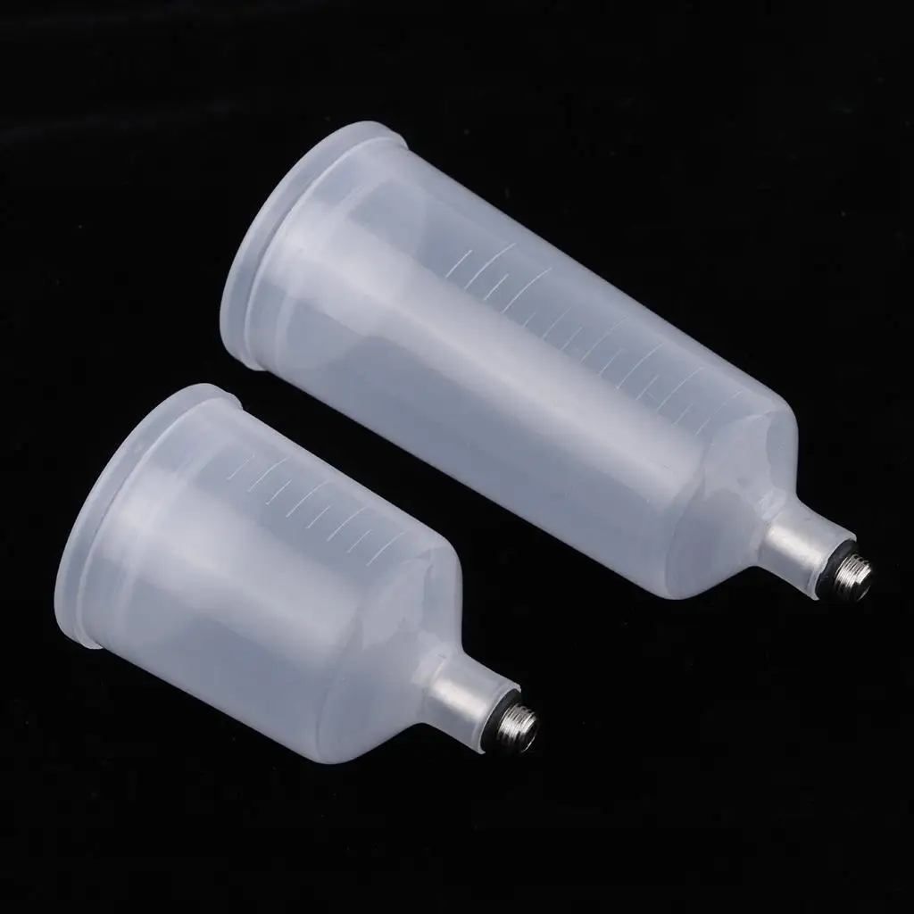 Plastic Airbrush Spray Paint Cup Translucent Pot Replacement Paint Container High Capacity Airbrush Accessories for Painting