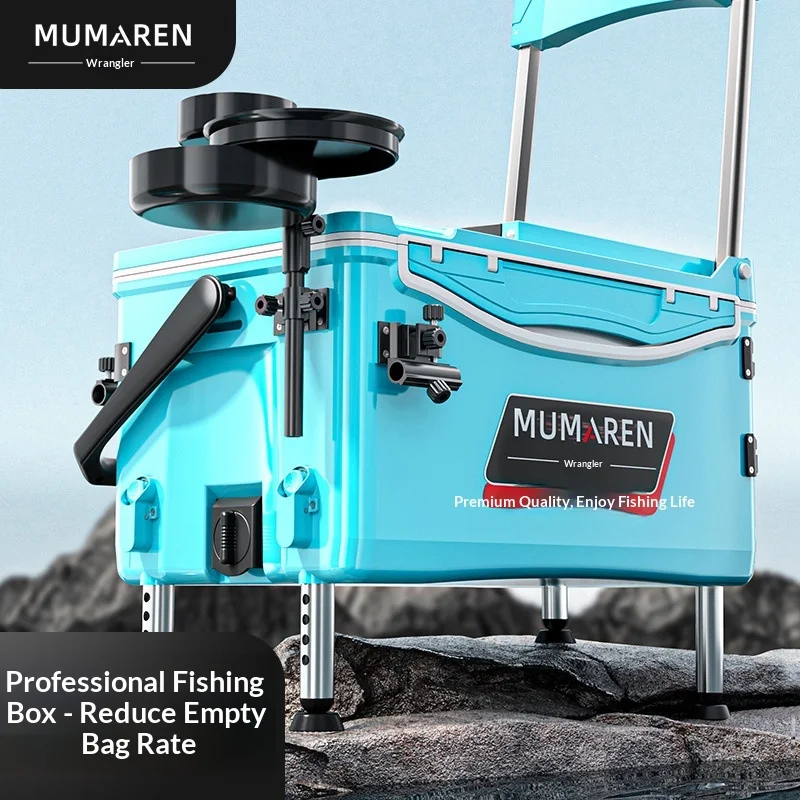 

Tackle Box 2024 New Multifunctional Fishing Seat Tackle Box Insulated Cooler Lightweight Foldable Rod Holders Complete Gear Kit