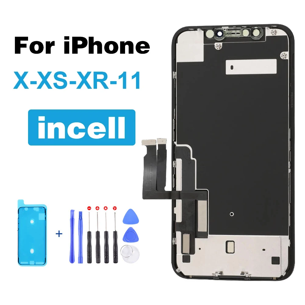 New Incell LCD For iphone X XR XS 11 Display Screen Replacemeent With 3D Touch Digitizer Assembly 3D Touch XS Max 12 Pro 13 Mini