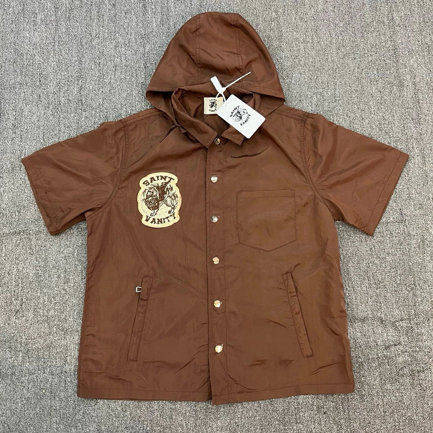 

Спортивная толстовка SAINT VANI с вышивкой, на молнии, с капюшоном, дышащая, свободного кроя, для молодежи, летняя, повседневная одежда