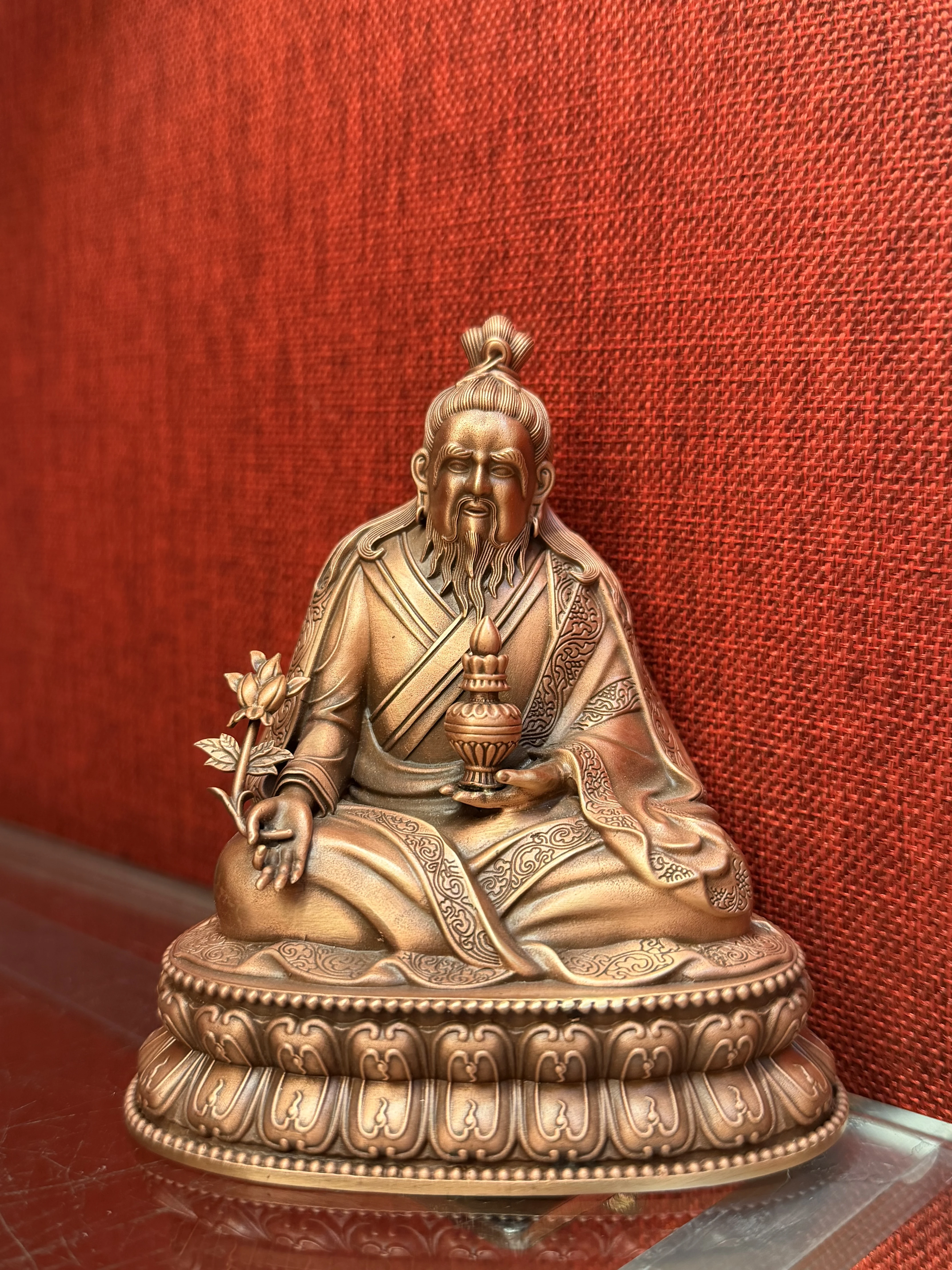 Medicine Buddha Yunden Kambu statue pure copper boutique craftsmanship height 3 inches