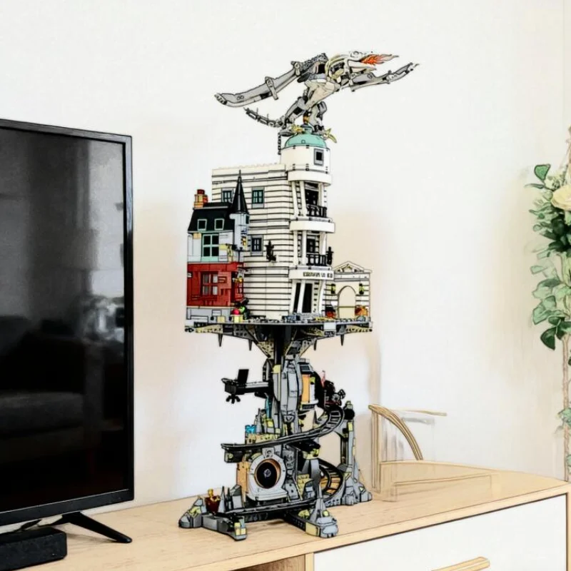 

Набор строительных блоков 4803PCS Bank Cities Street View Model Kit, совместимый с 76417, подходит для детей и взрослых, в качестве подарка.