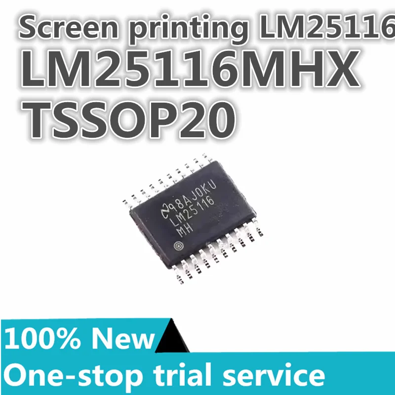 

2-50pcs %New original LM25116MHX/NOPB LM25116MHX Silkscreen LM25116 TSSOP20 Synchronous Buck controller chip IC